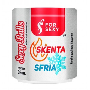 Bolinha Sexy Balls Funcional Skenta Sfria 03 Unidades - For Sexy